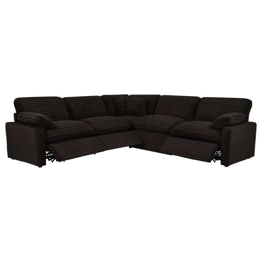 Collins 5-piece Modular Power Reclining Sectional Chocolate Brown