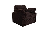 Collins Upholstered Power Recliner Chair Chocolate Brown
