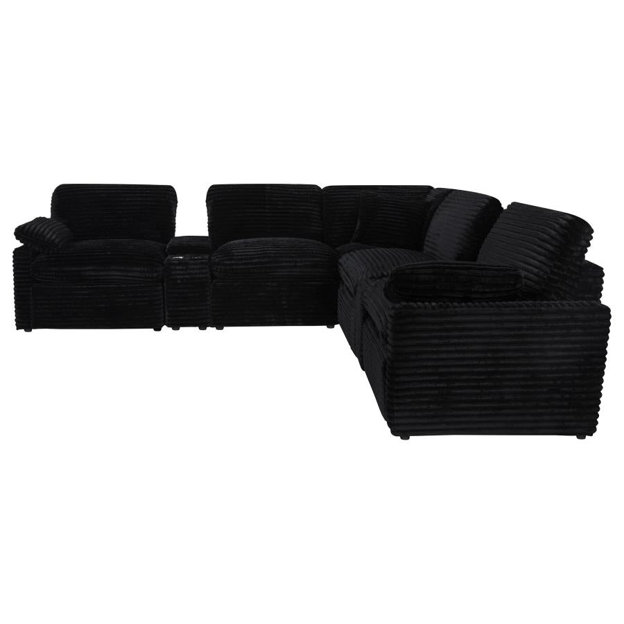 Collins 7-piece Modular Power Reclining Sectional Black
