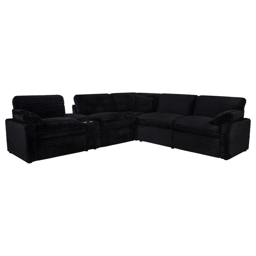 Collins 6-piece Modular Power Reclining Sectional Black