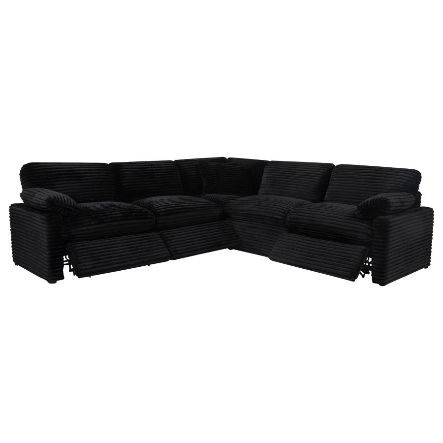 Collins 5-piece Modular Power Reclining Sectional Black