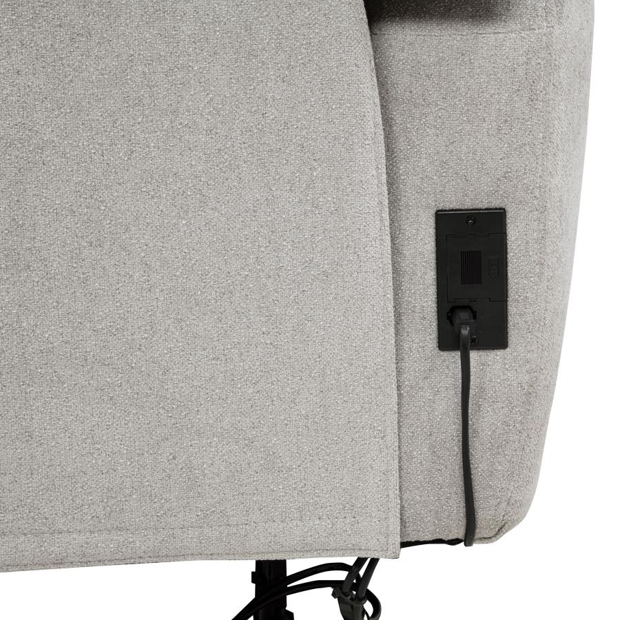 Sylmar 3-piece Chenille Power Reclining Sofa Set Dove Grey