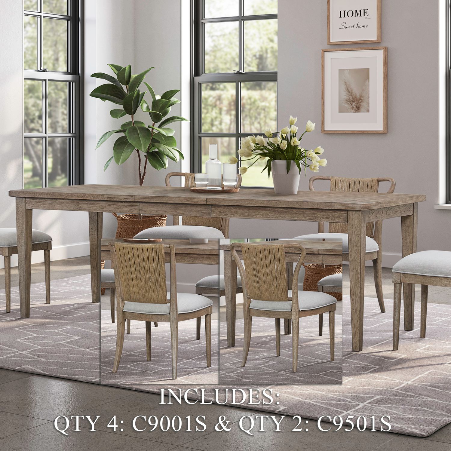 Sheridan Pointe Alt 7 Piece Rectangular Table Set