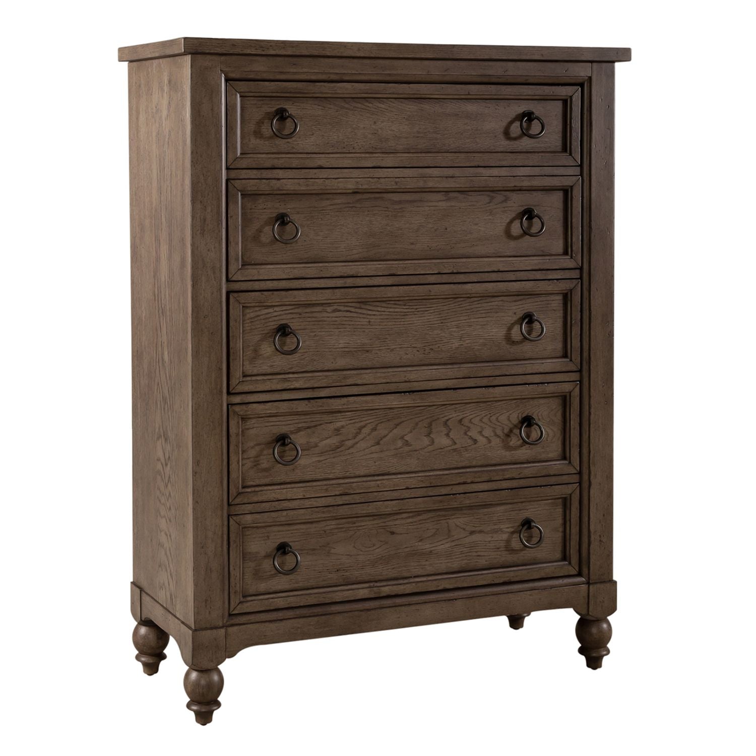 Americana Farmhouse King Shelter Bed, Dresser & Mirror, Chest