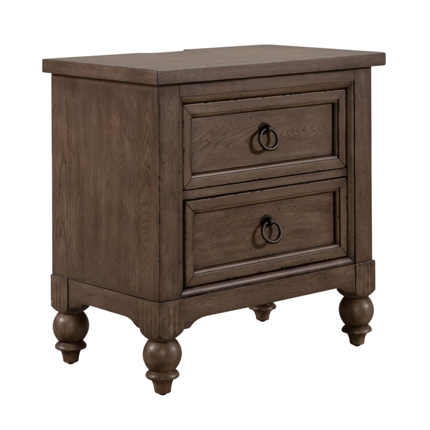 Americana Farmhouse Queen Sleigh Bed, Dresser & Mirror, Nightstand