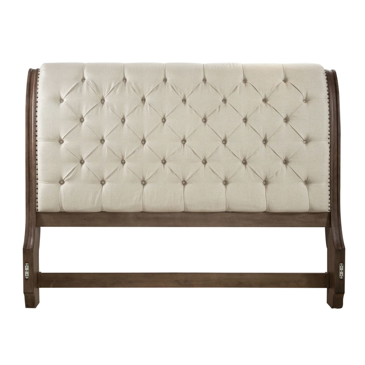 Americana Farmhouse Queen Upholstery Sleigh Headboard