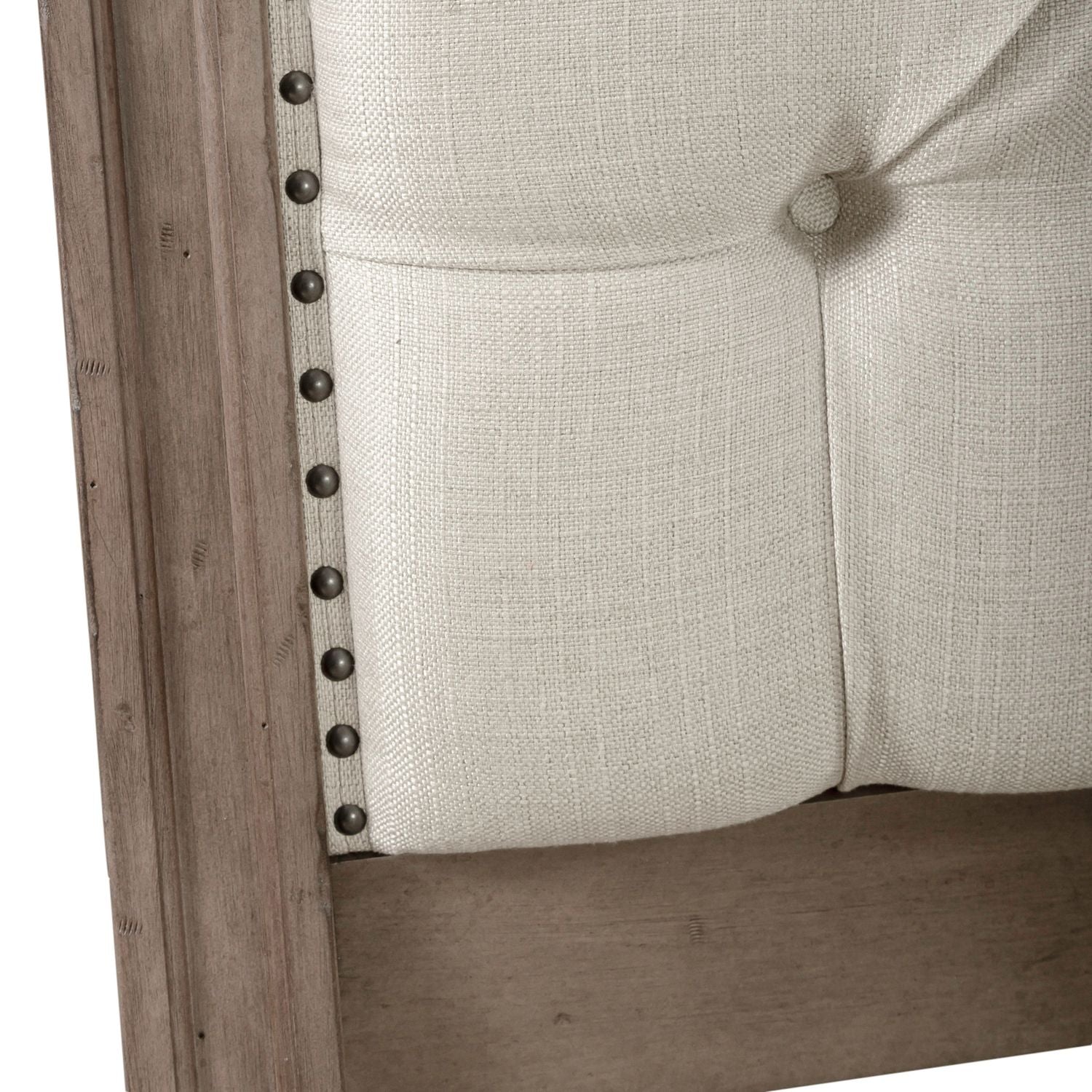 Americana Farmhouse Queen Upholstery Sleigh Headboard