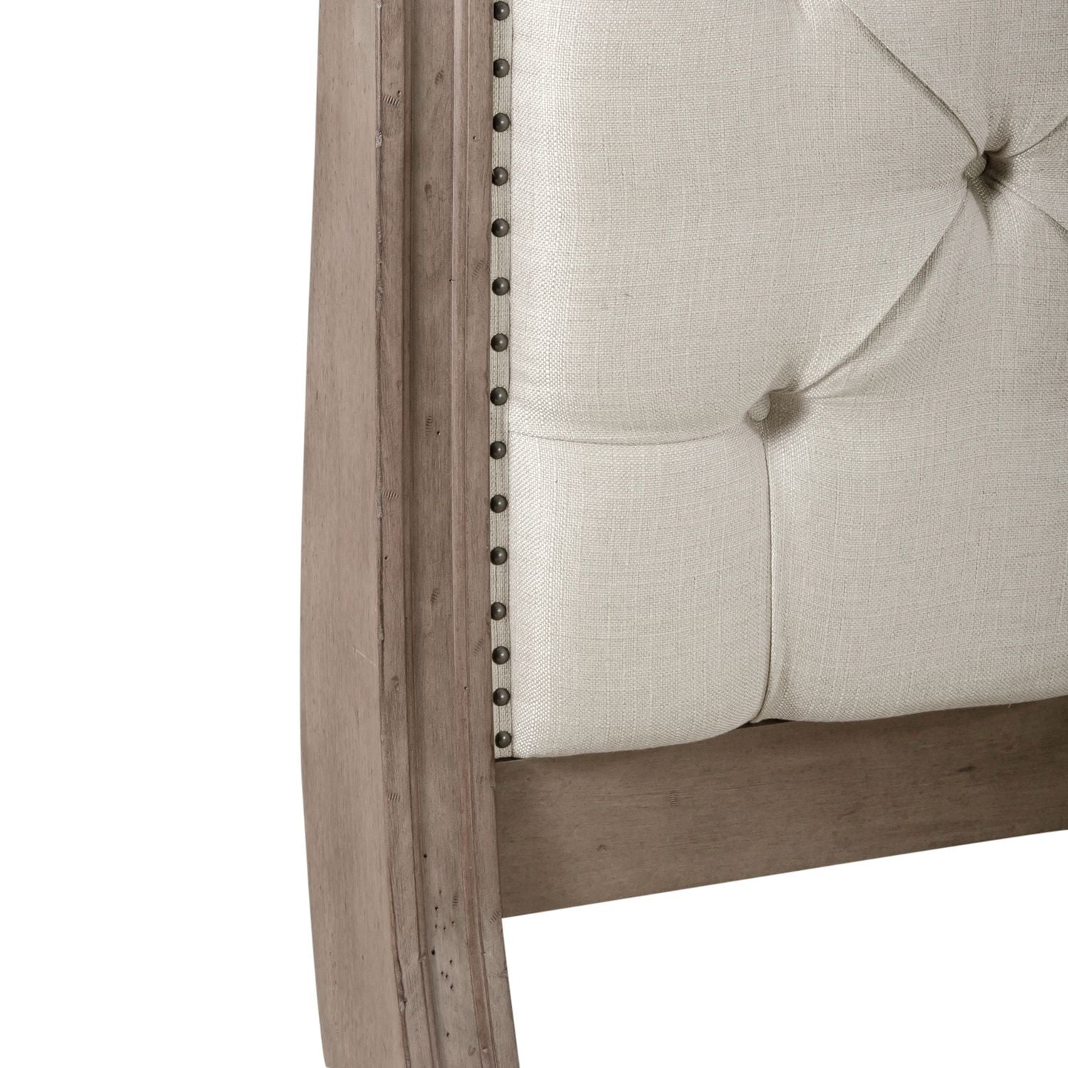 Americana Farmhouse Queen Upholstery Sleigh Headboard
