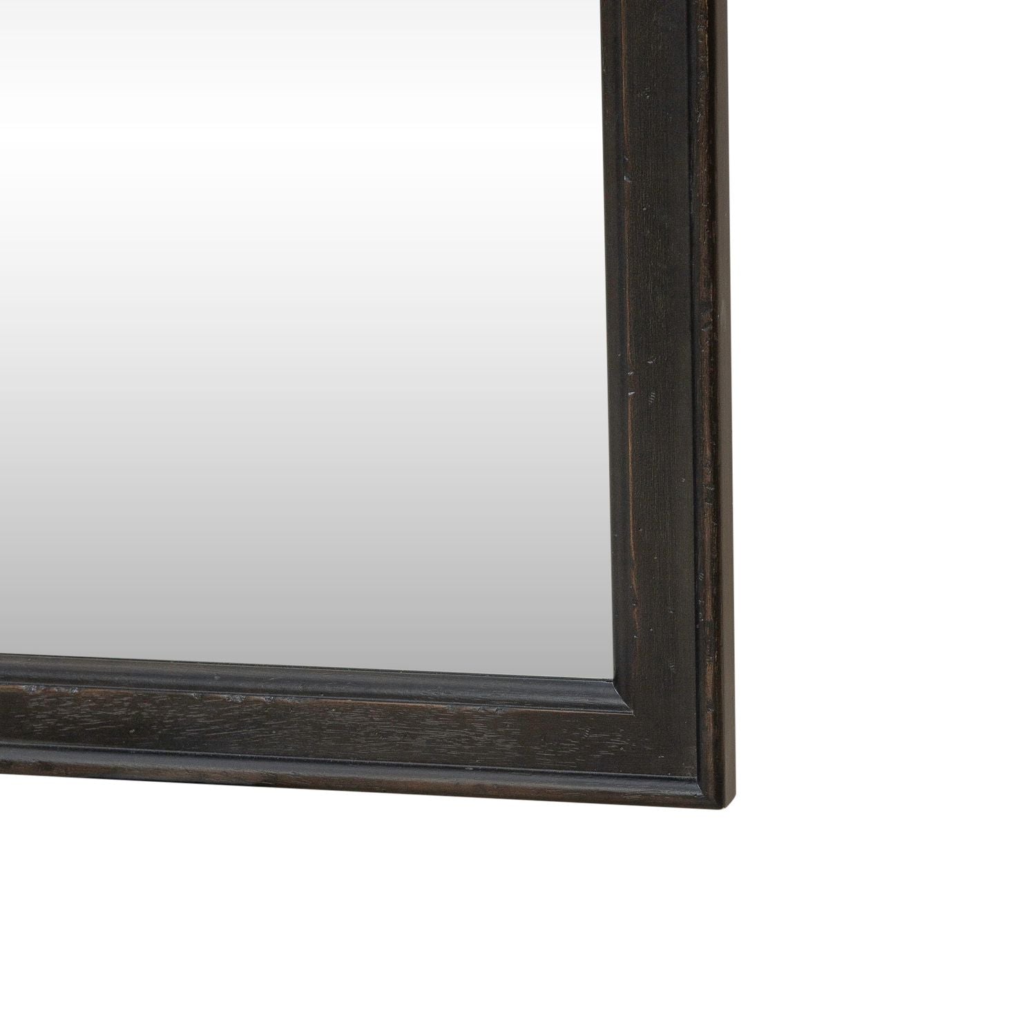 Americana Farmhouse Landscape Mirror - Black