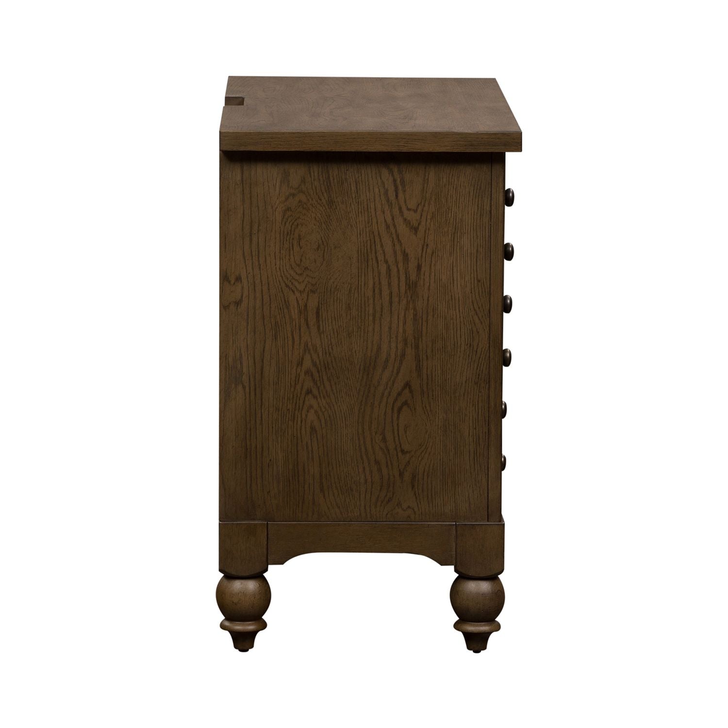 Americana Farmhouse Bedside Chest with Charging Station