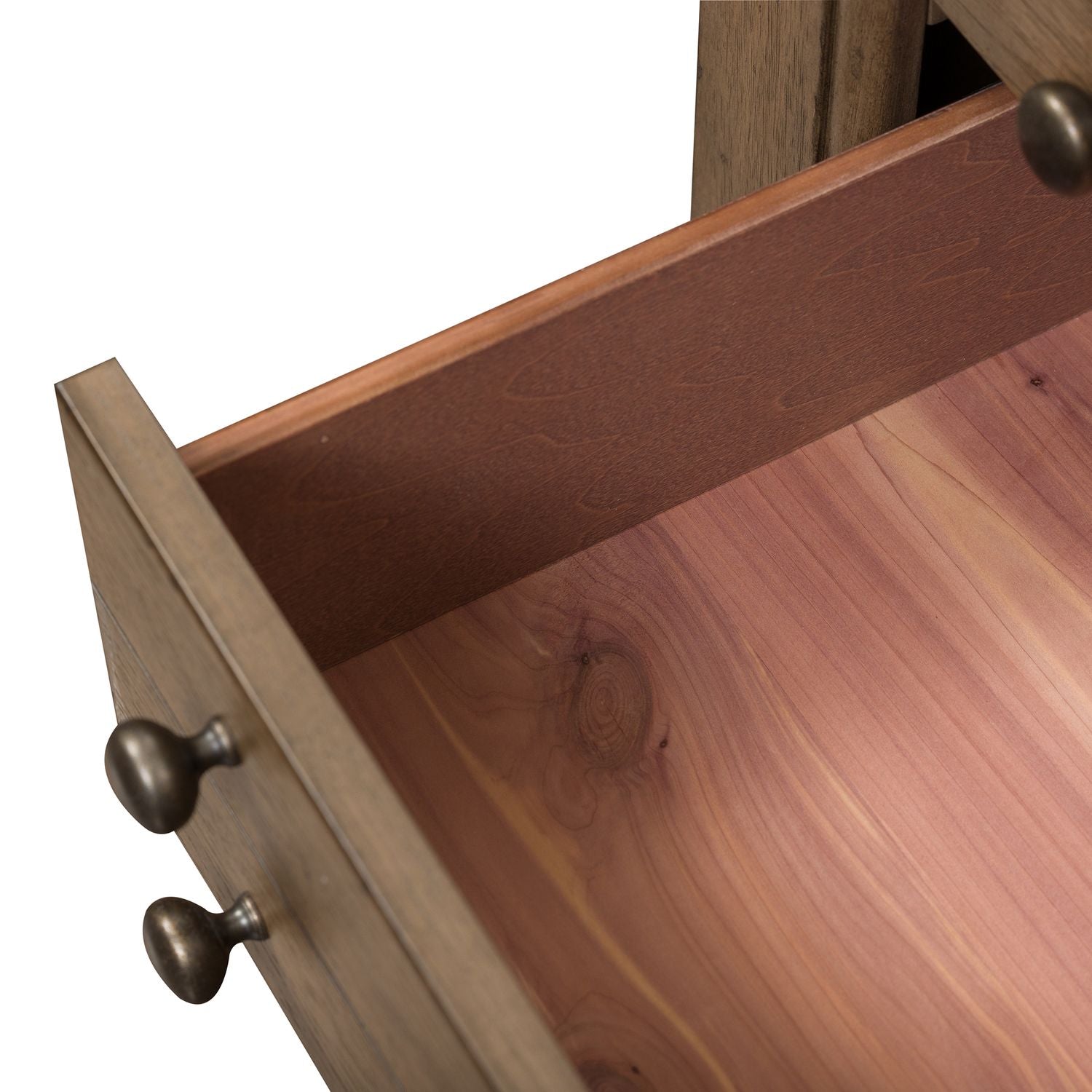 Americana Farmhouse Bedside Chest with Charging Station