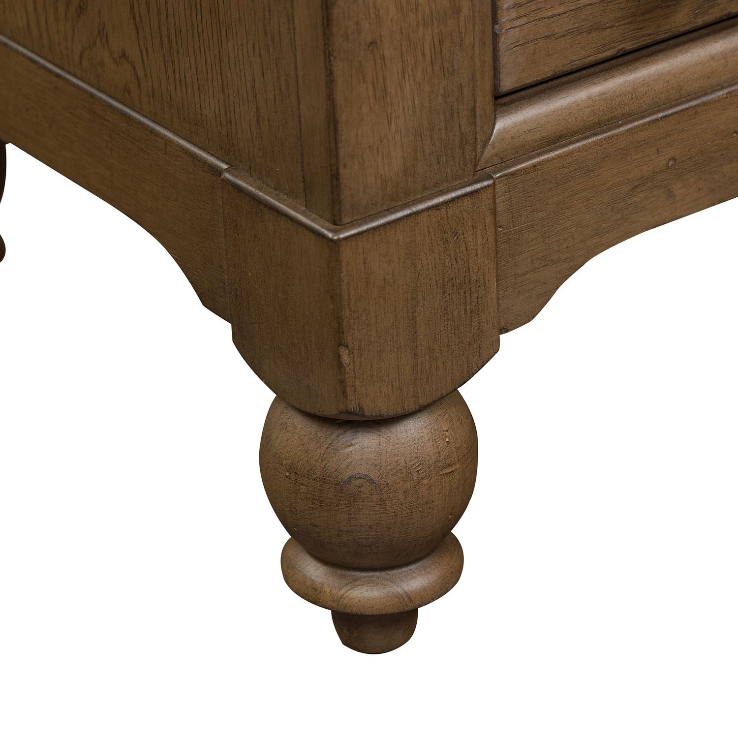 Americana Farmhouse Bedside Chest with Charging Station