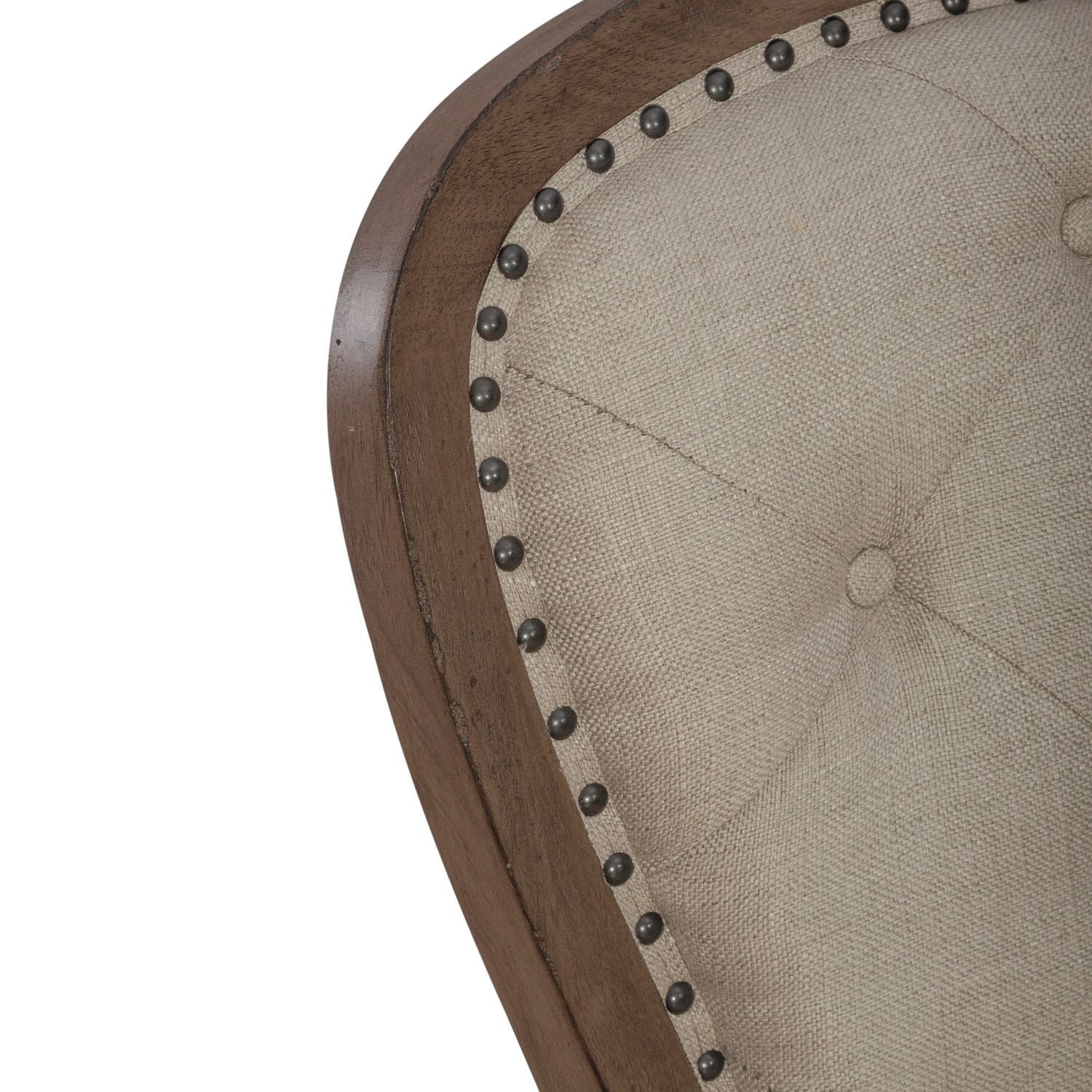 Americana Farmhouse Upholstery Tufted Back Side Chair