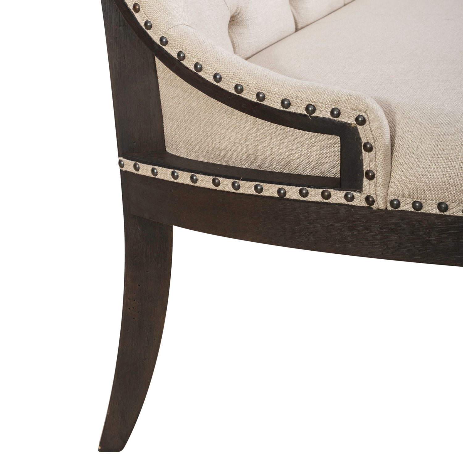 Americana Farmhouse Upholstery Shelter Dining Bench- Black