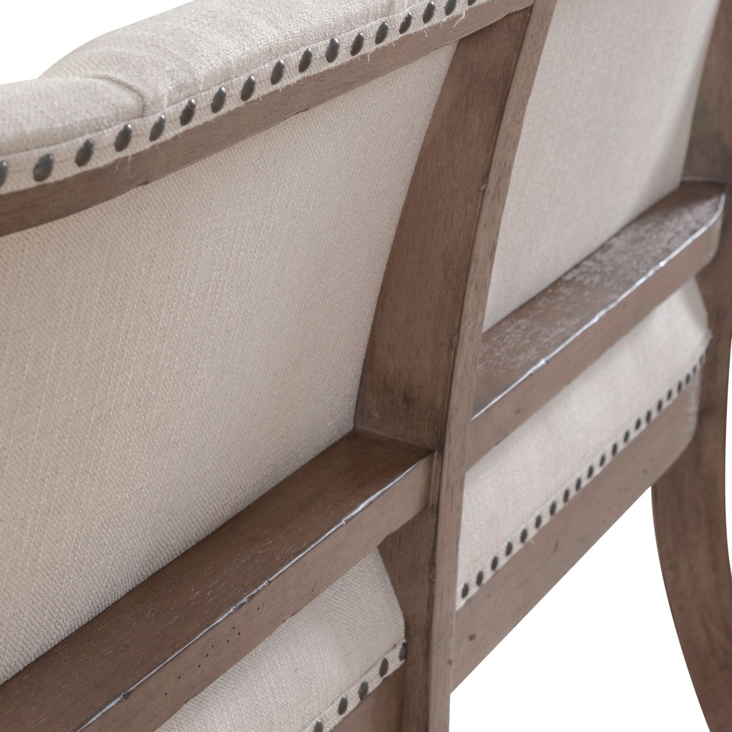 Americana Farmhouse Upholstery Shelter Dining Bench