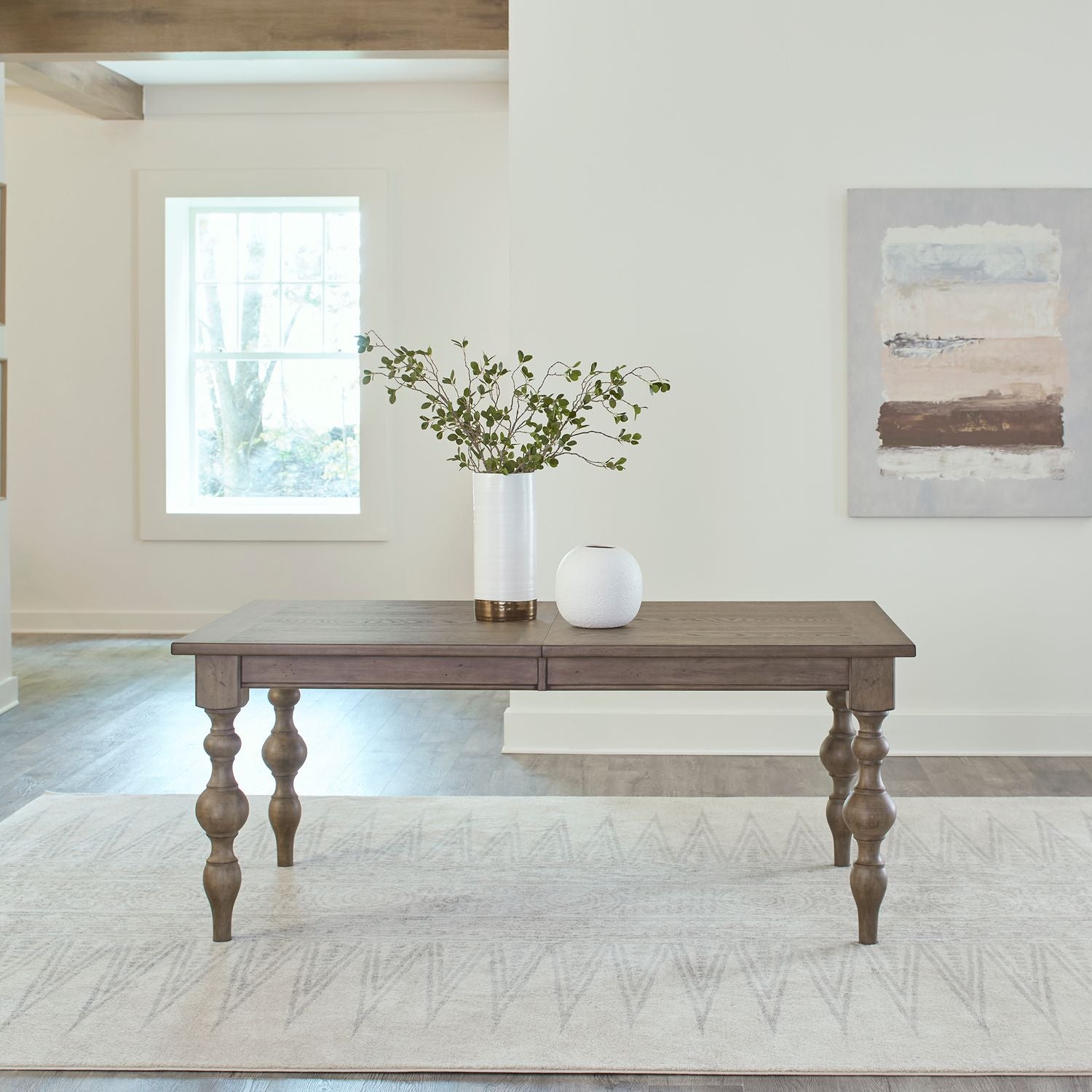 Americana Farmhouse 5 Piece Rectangular Table Set