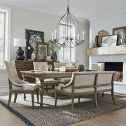 Americana Farmhouse 6 Piece Leg Table Set