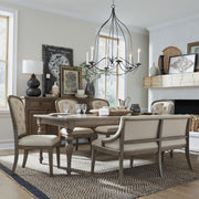 Americana Farmhouse Optional 6 Piece Leg Table Set