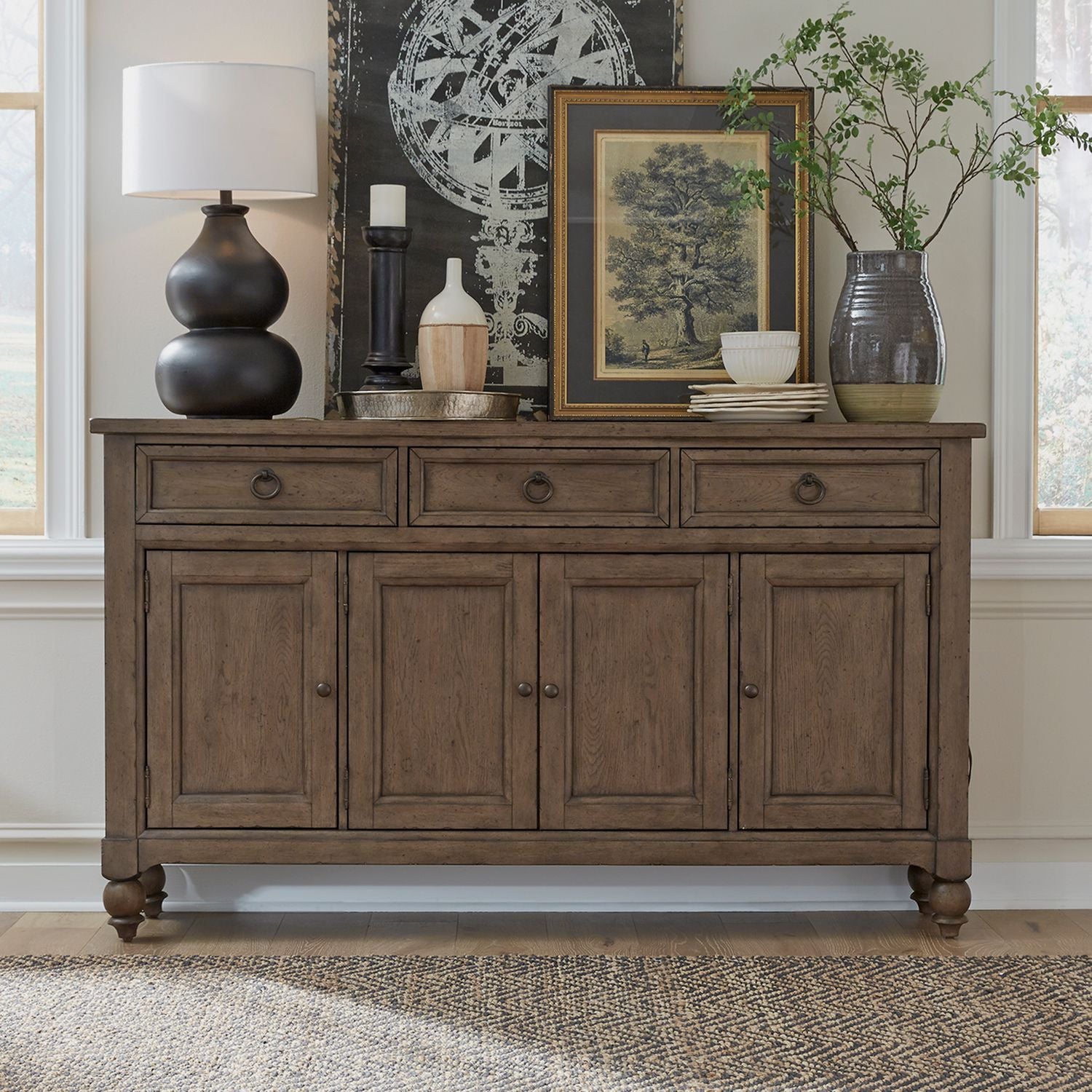 Americana Farmhouse Hall Buffet
