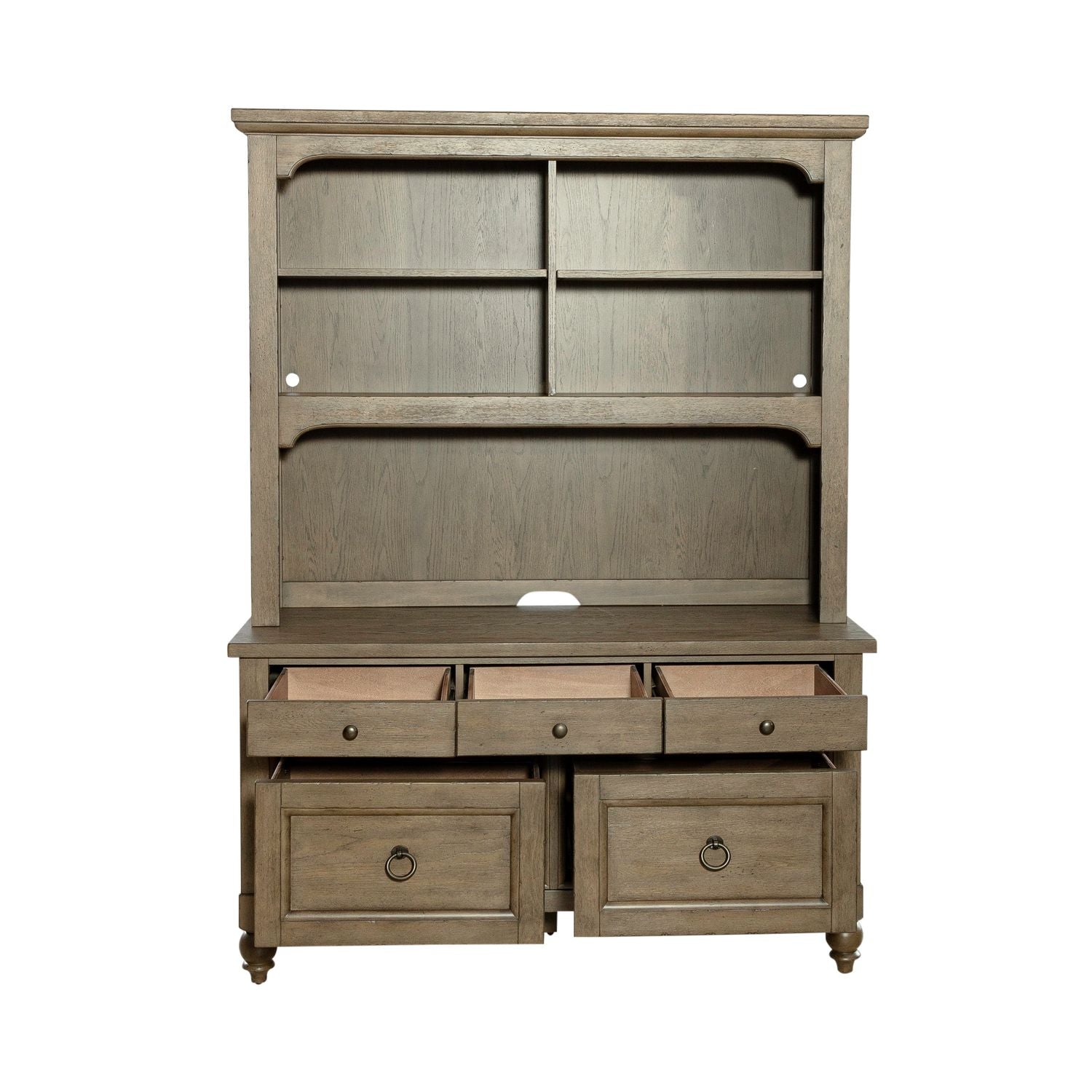 Americana Farmhouse Credenza & Hutch
