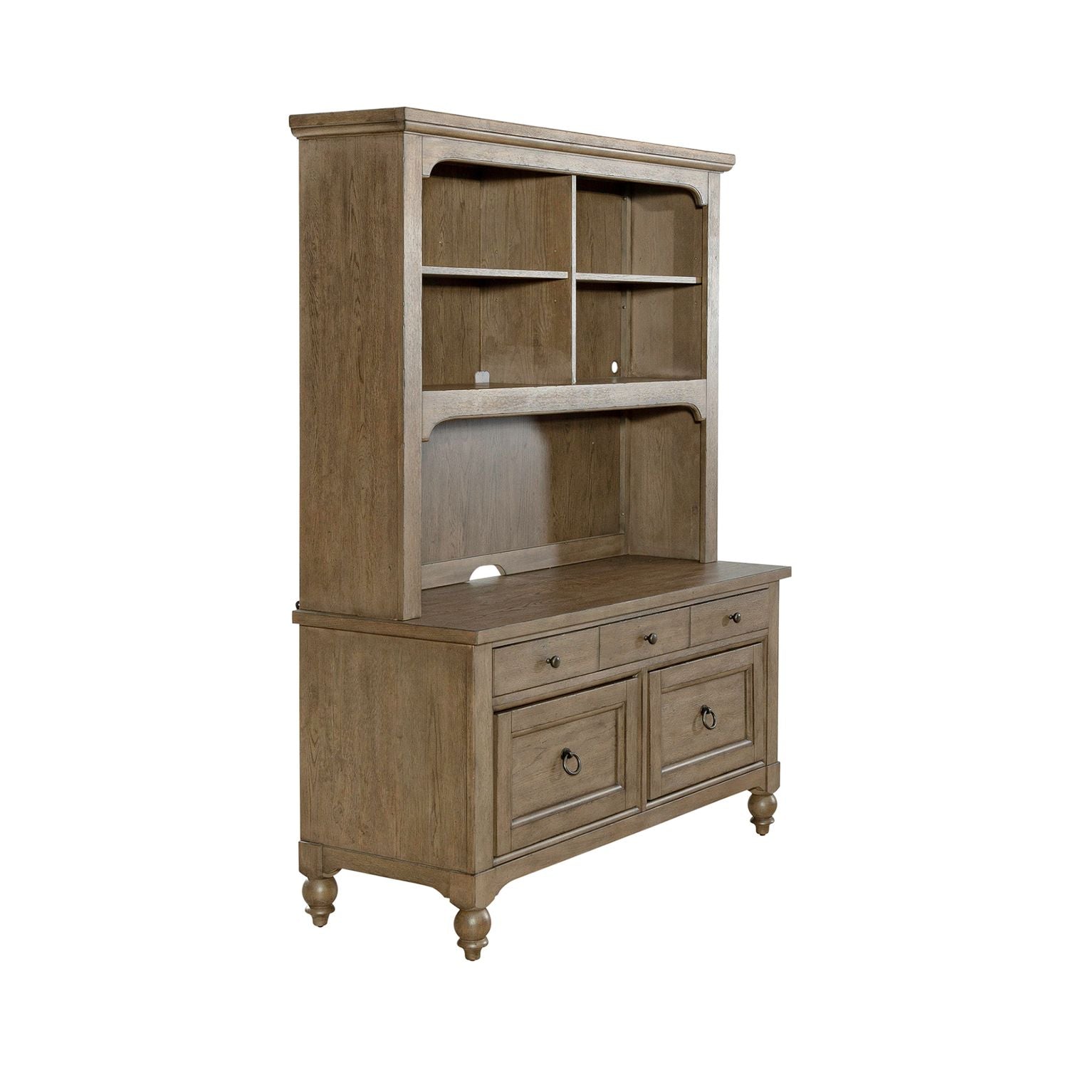 Americana Farmhouse Credenza Hutch