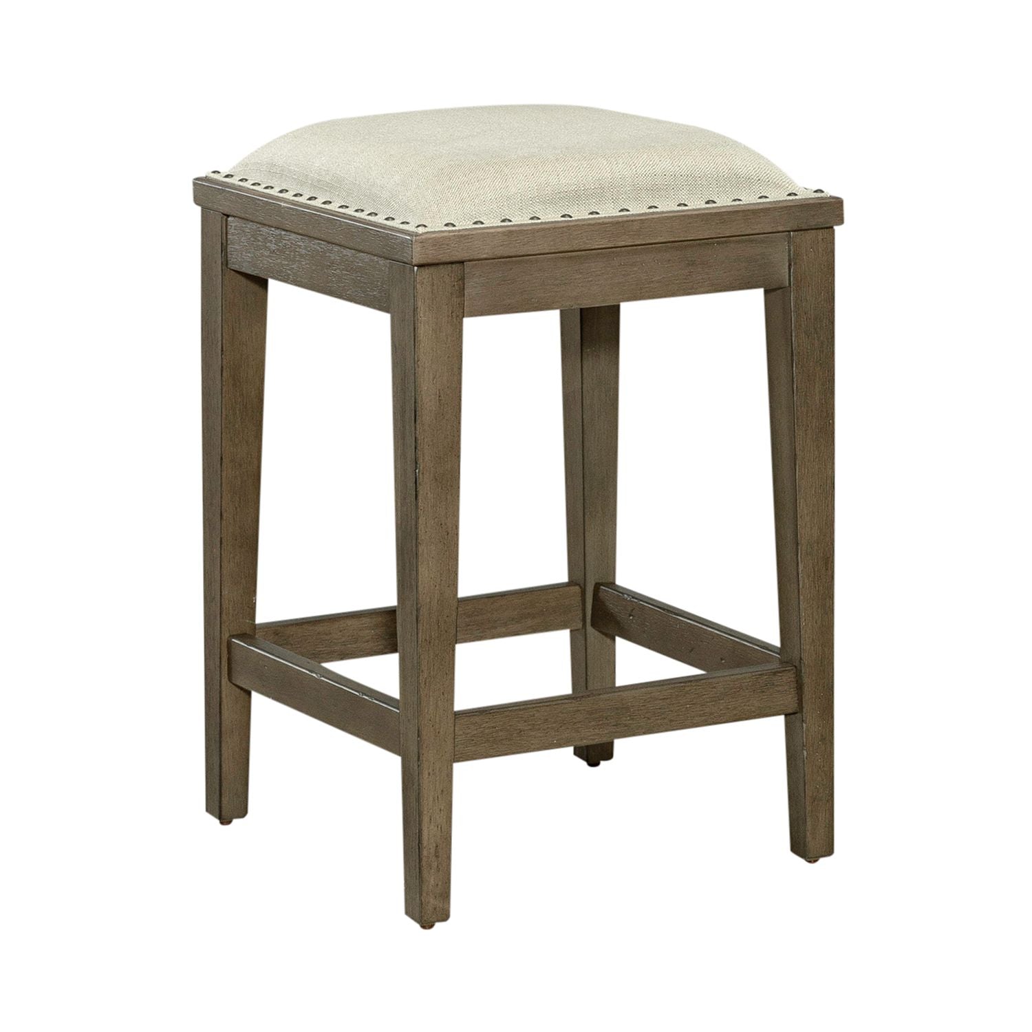 Americana Farmhouse Upholstery Console Stool