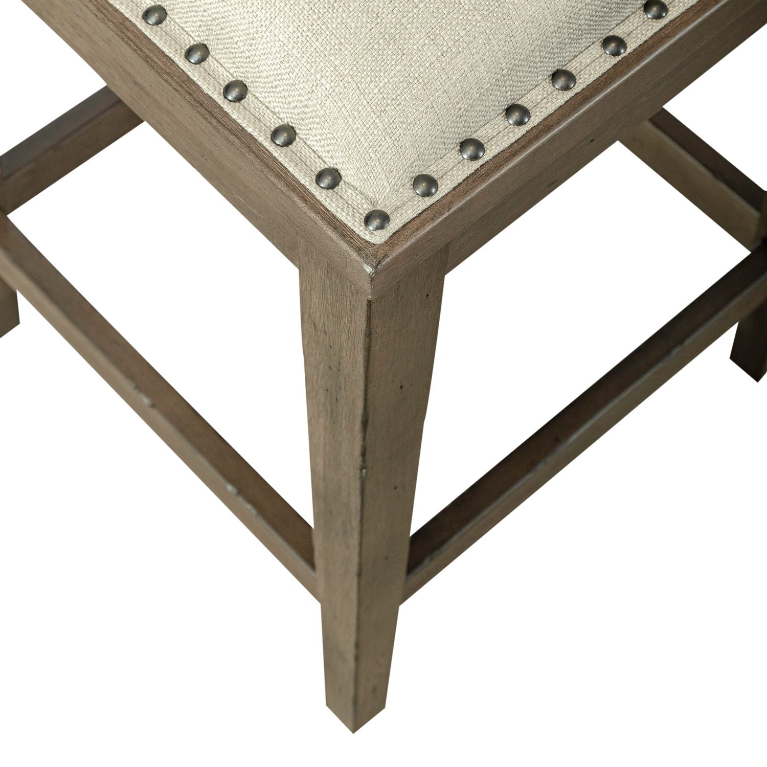 Americana Farmhouse Upholstery Console Stool