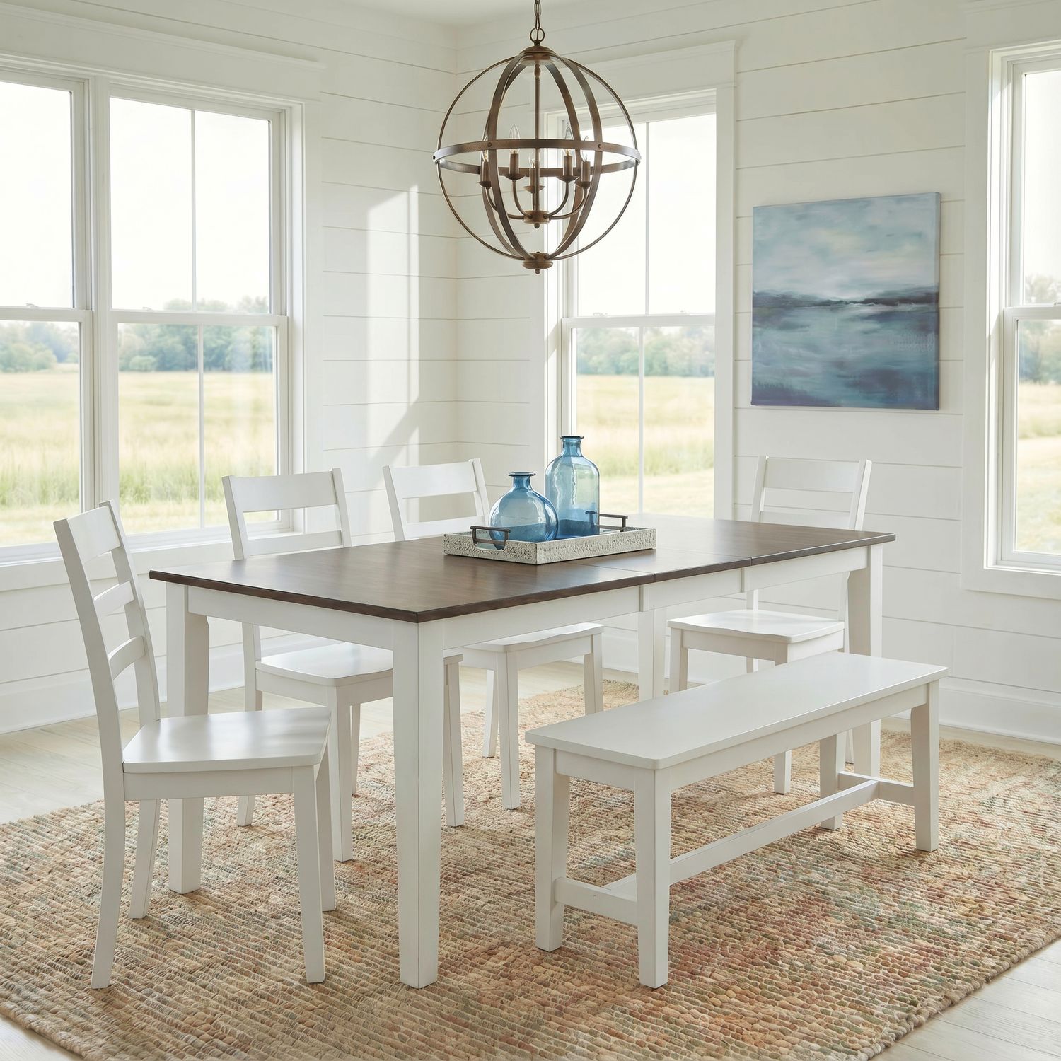 Landale 6 Piece Leg Table Set
