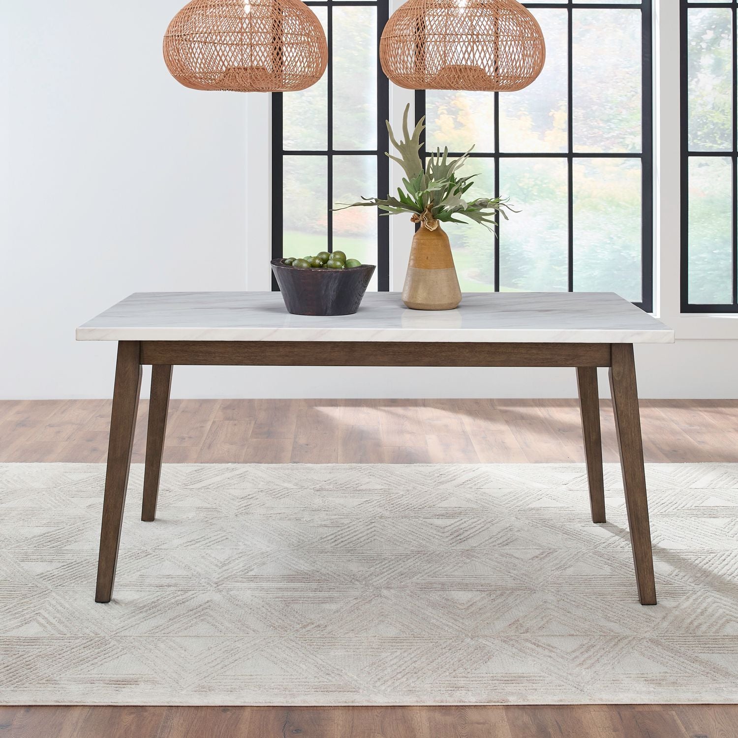 Edison Rectangular Leg Table