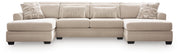 Mandi Point 3-Piece Double Chaise Sectional