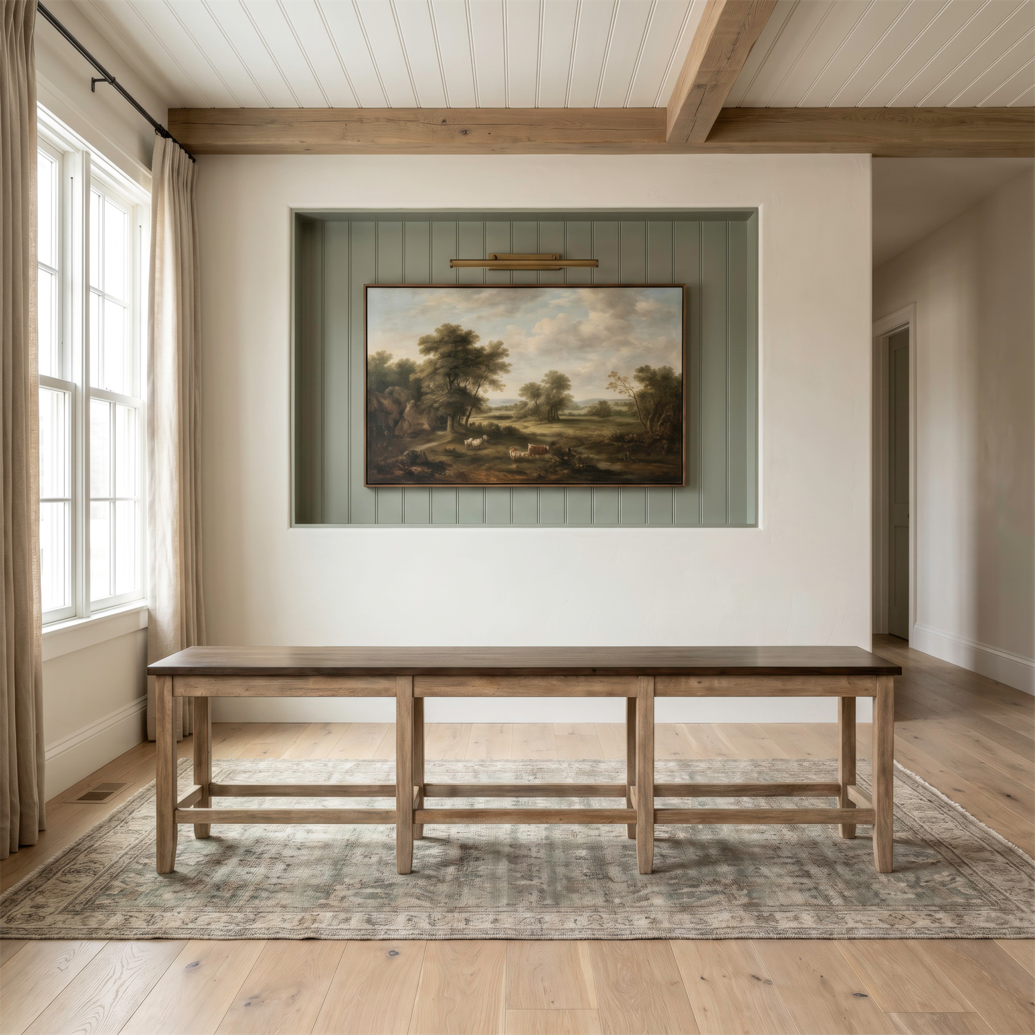 Lindsey Farm Counter Height Bench