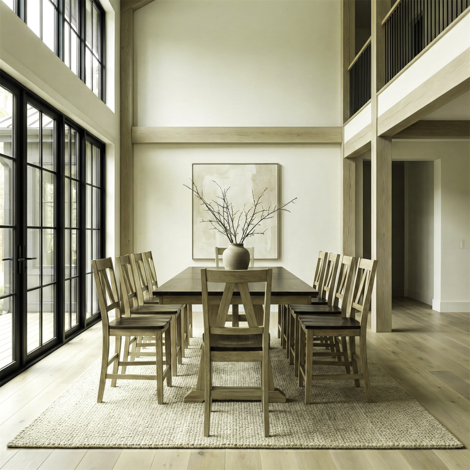 Lindsey Farm 11 Piece Counter Height Table Set