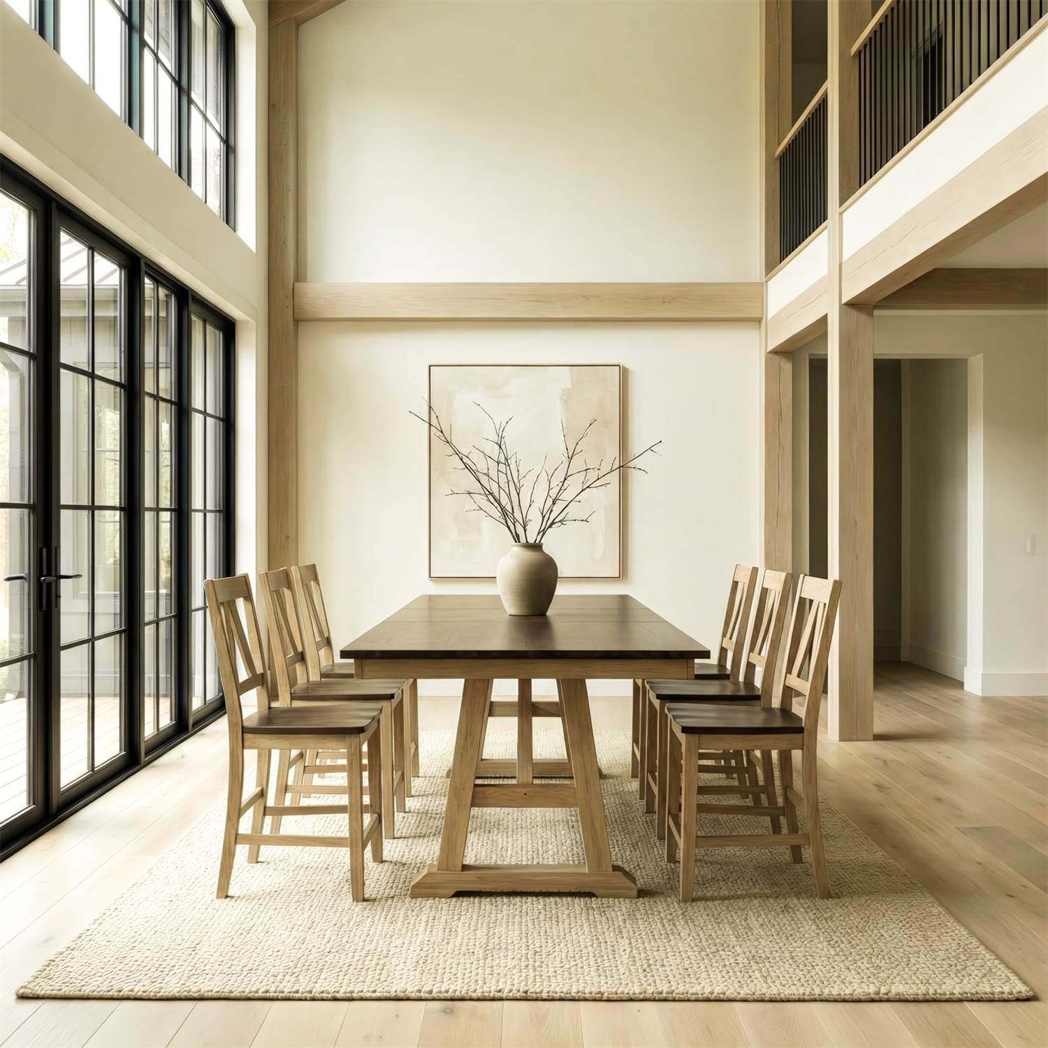 Lindsey Farm 7 Piece Counter Height Table Set