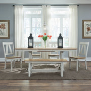 Lindsey Farm 6 Piece Trestle Table Set