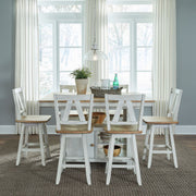Lindsey Farm 7 Piece Gathering Table Set