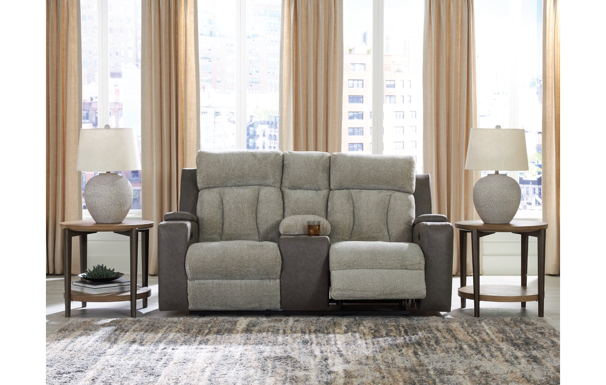 WhipLash Power Reclining Loveseat with Console