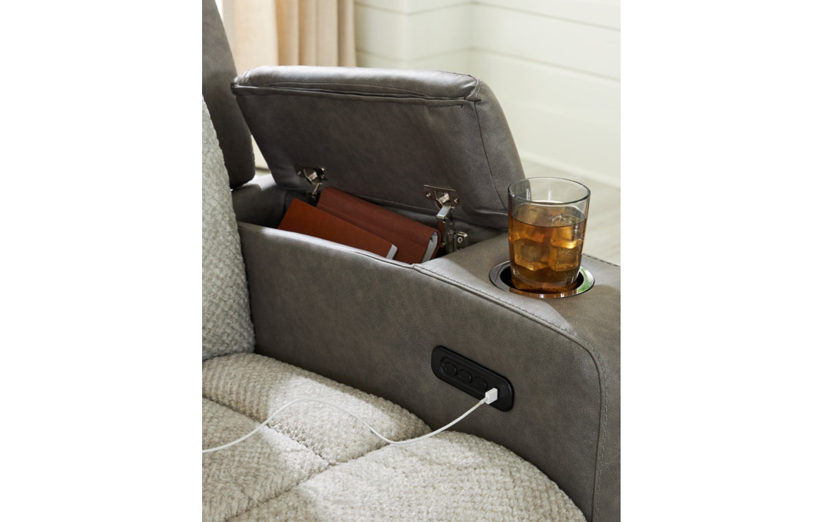 WhipLash Power Reclining Loveseat with Console