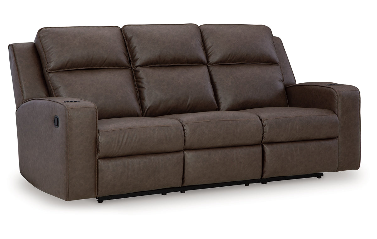 Lavenhorne Reclining Sofa with Drop Down Table
