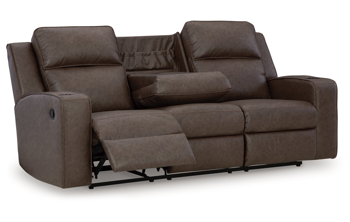 Lavenhorne Reclining Sofa with Drop Down Table