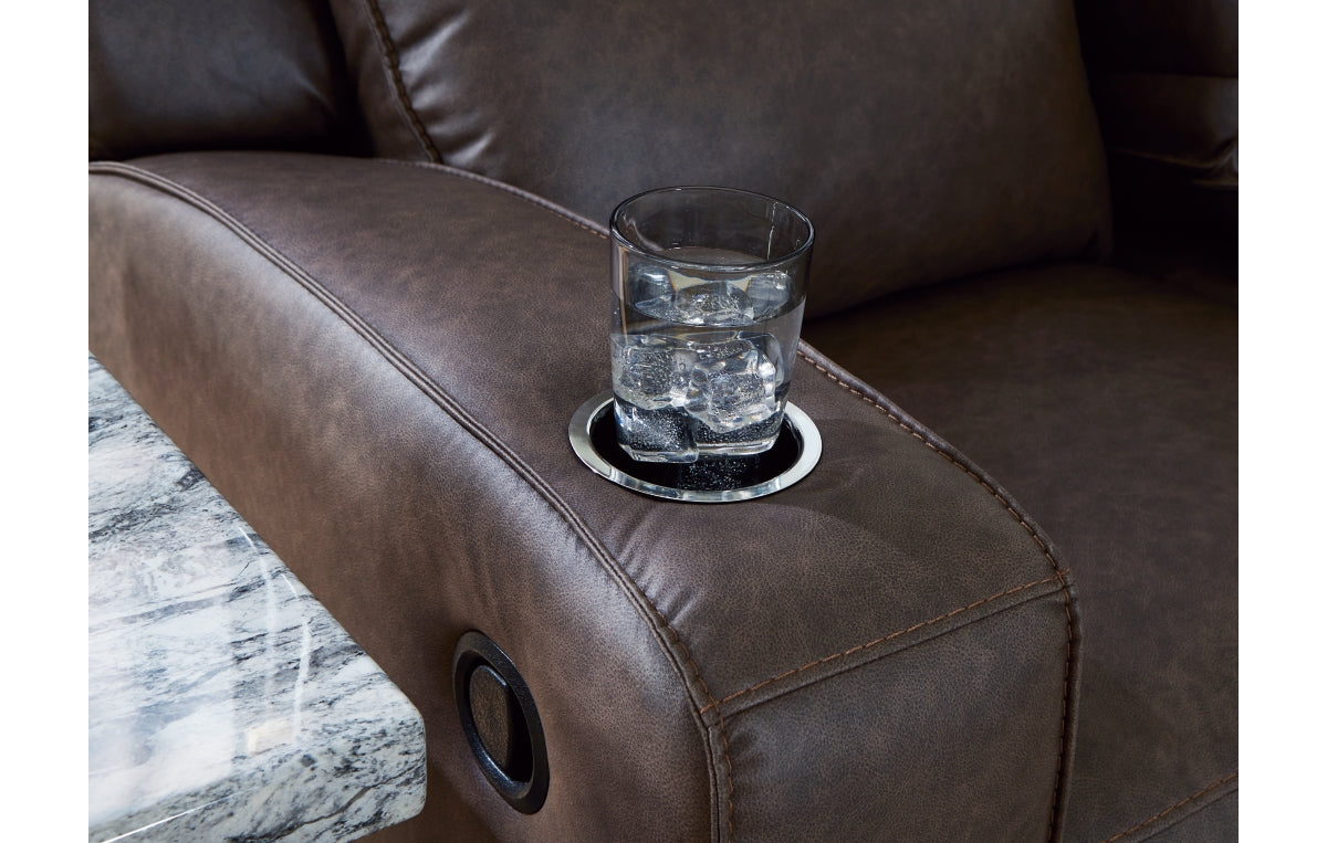 Lavenhorne Reclining Sofa with Drop Down Table