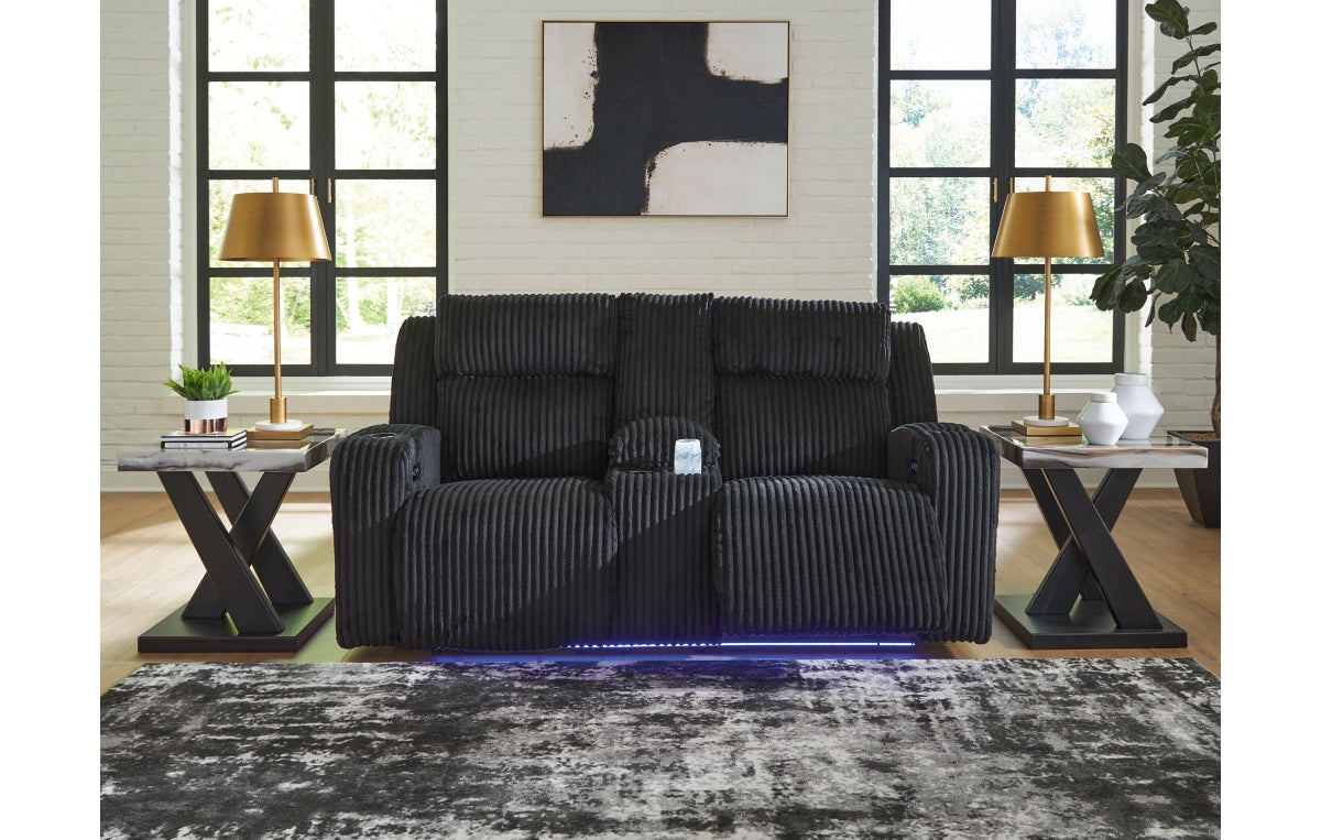 Forest Lake Power Reclining Loveseat with Console