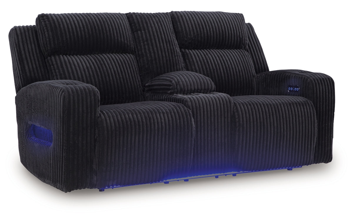 Forest Lake Power Reclining Loveseat with Console