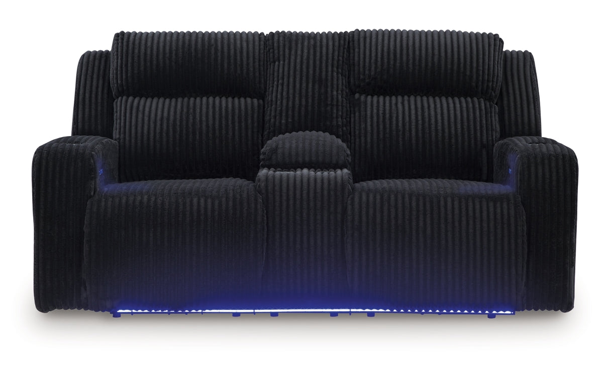 Forest Lake Power Reclining Loveseat with Console