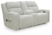 Carvara Power Reclining Loveseat with Console