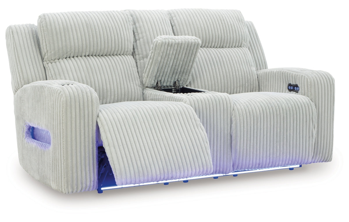 Forest Lake Power Reclining Loveseat with Console