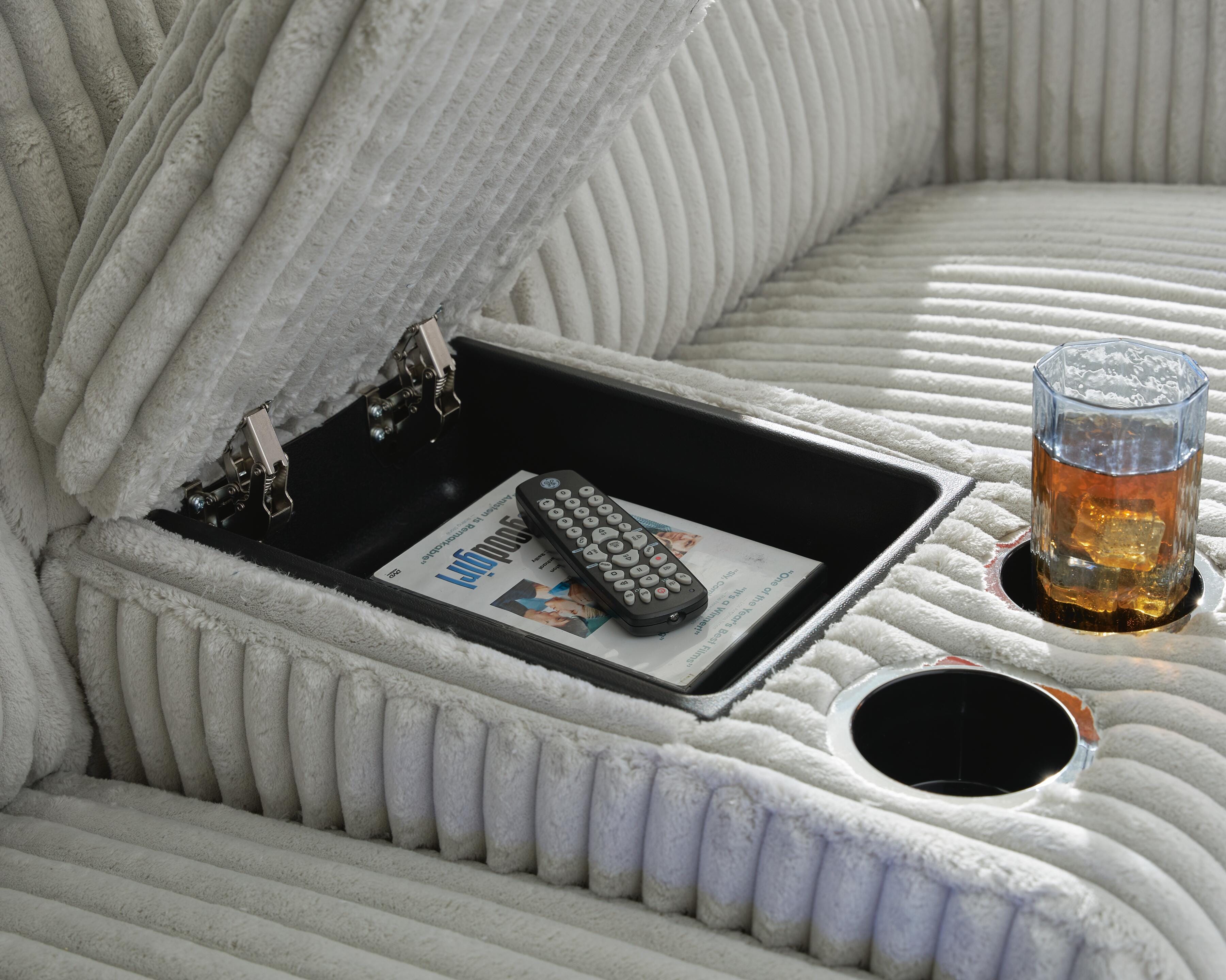 Carvara Power Reclining Loveseat with Console