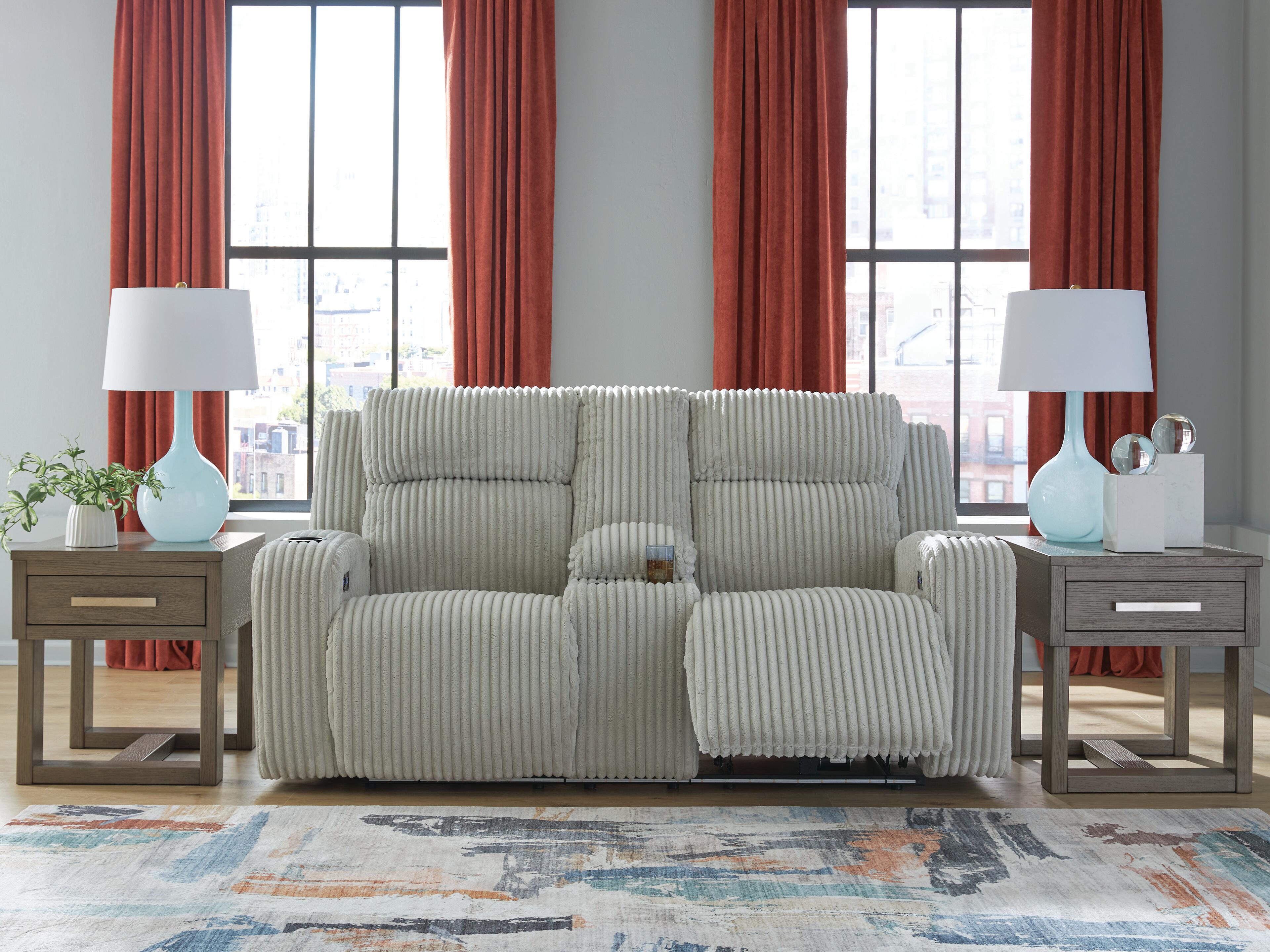 Carvara Power Reclining Loveseat with Console