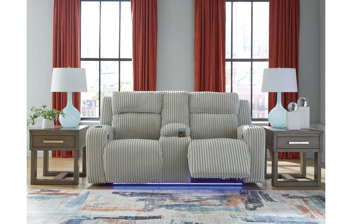 Forest Lake Power Reclining Loveseat with Console