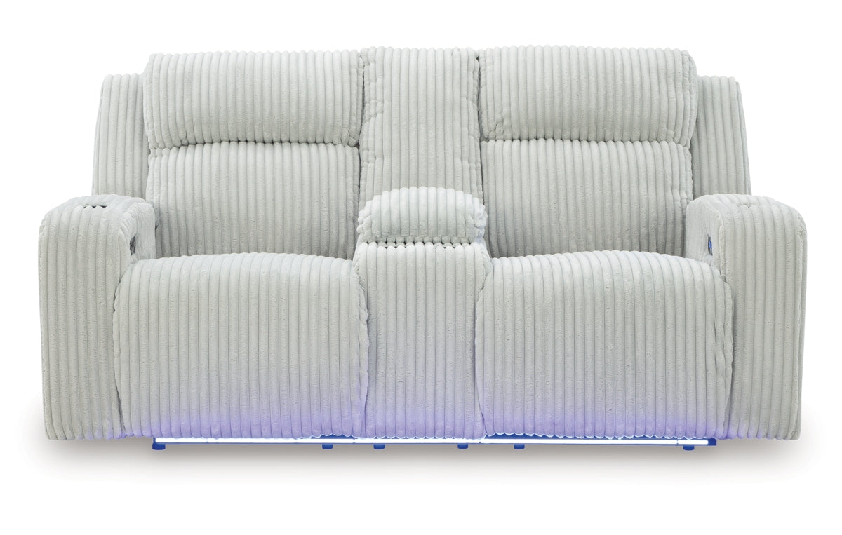 Forest Lake Power Reclining Loveseat with Console
