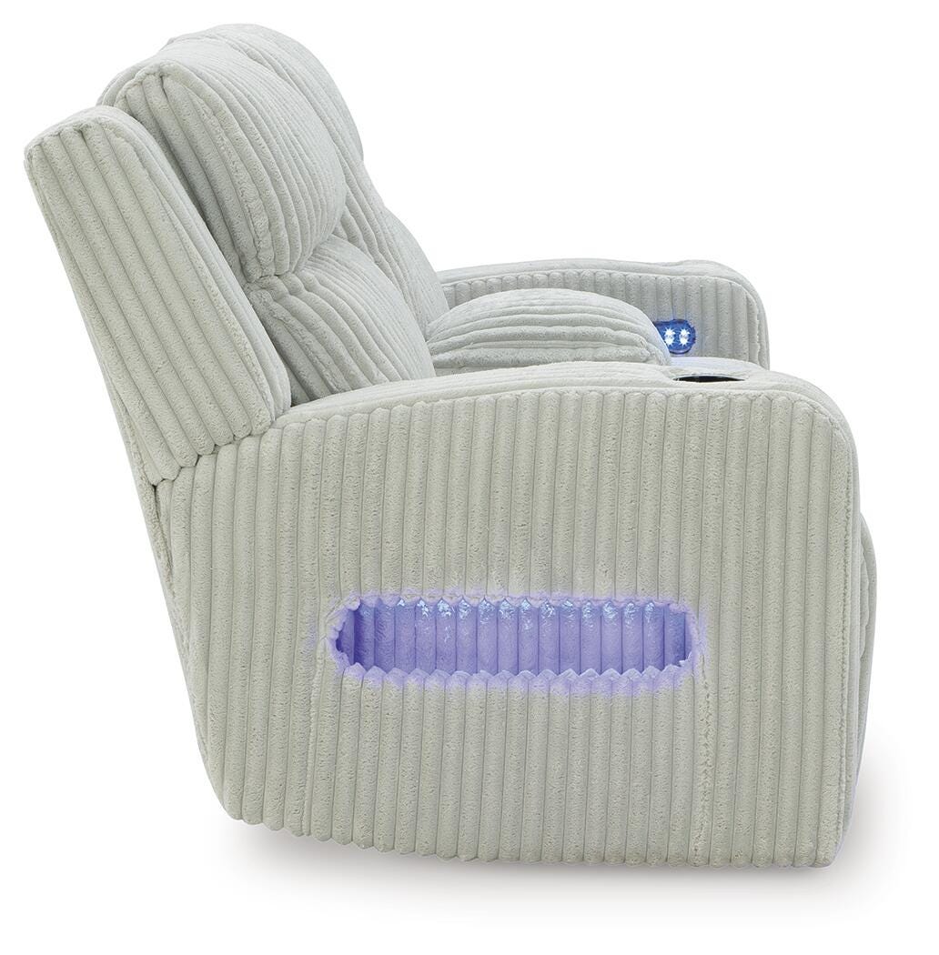 Carvara Power Reclining Loveseat with Console